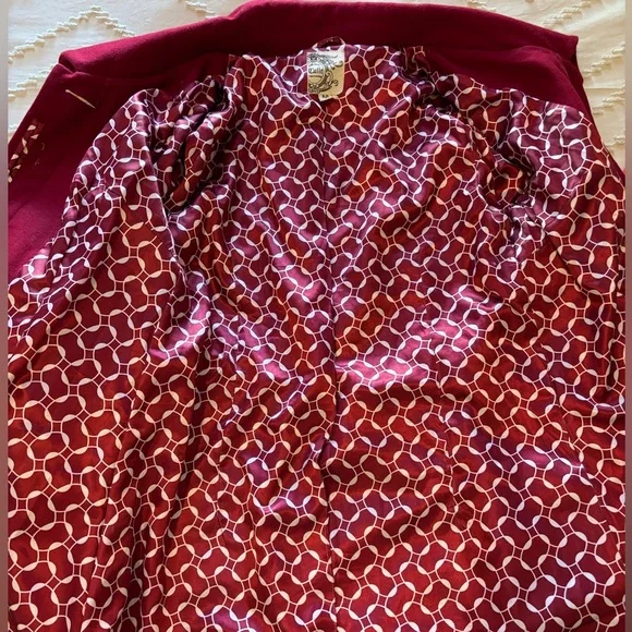 TULLE Women's Red Coat - Picture 4 of 6